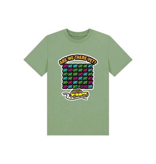 Sage Printed Kids T-Shirt Front