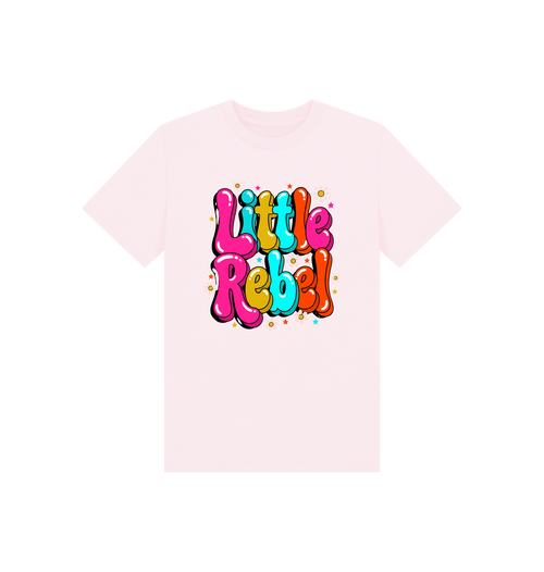 Pink Printed Kids T-Shirt Front