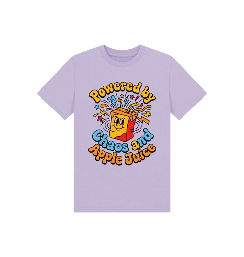 Soft Lilac Printed Kids T-Shirt Front