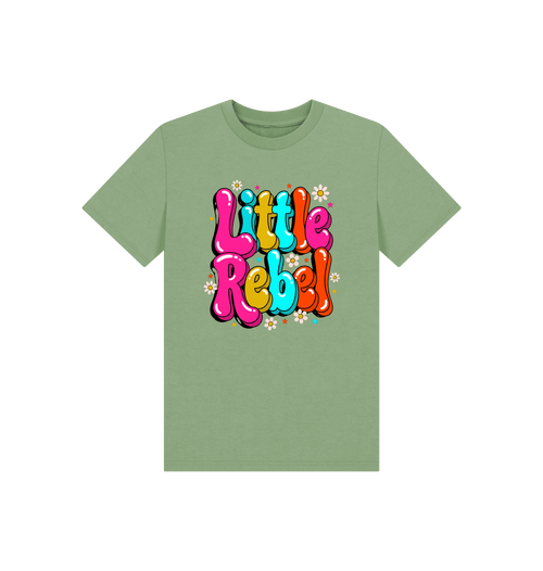 Sage Printed Kids T-Shirt Front