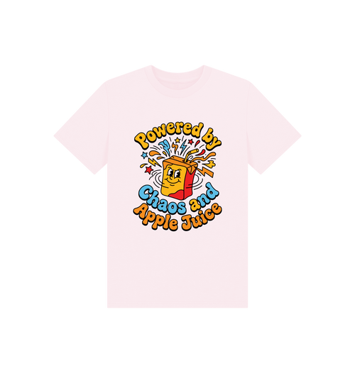 Pink Printed Kids T-Shirt Front