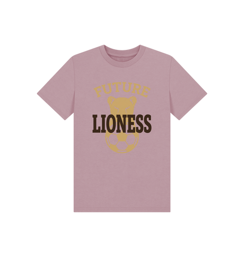 Mauve Printed Kids T-Shirt Front
